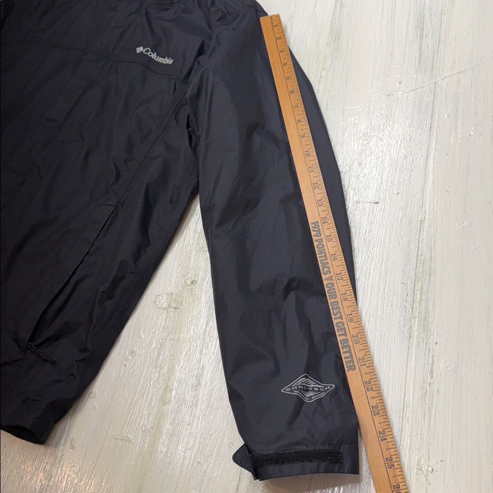 Columbia Men's Watertight™ II Black Hooded Utility Rain Jacket Sz S - Picture 6 of 13